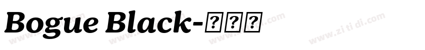 Bogue Black字体转换